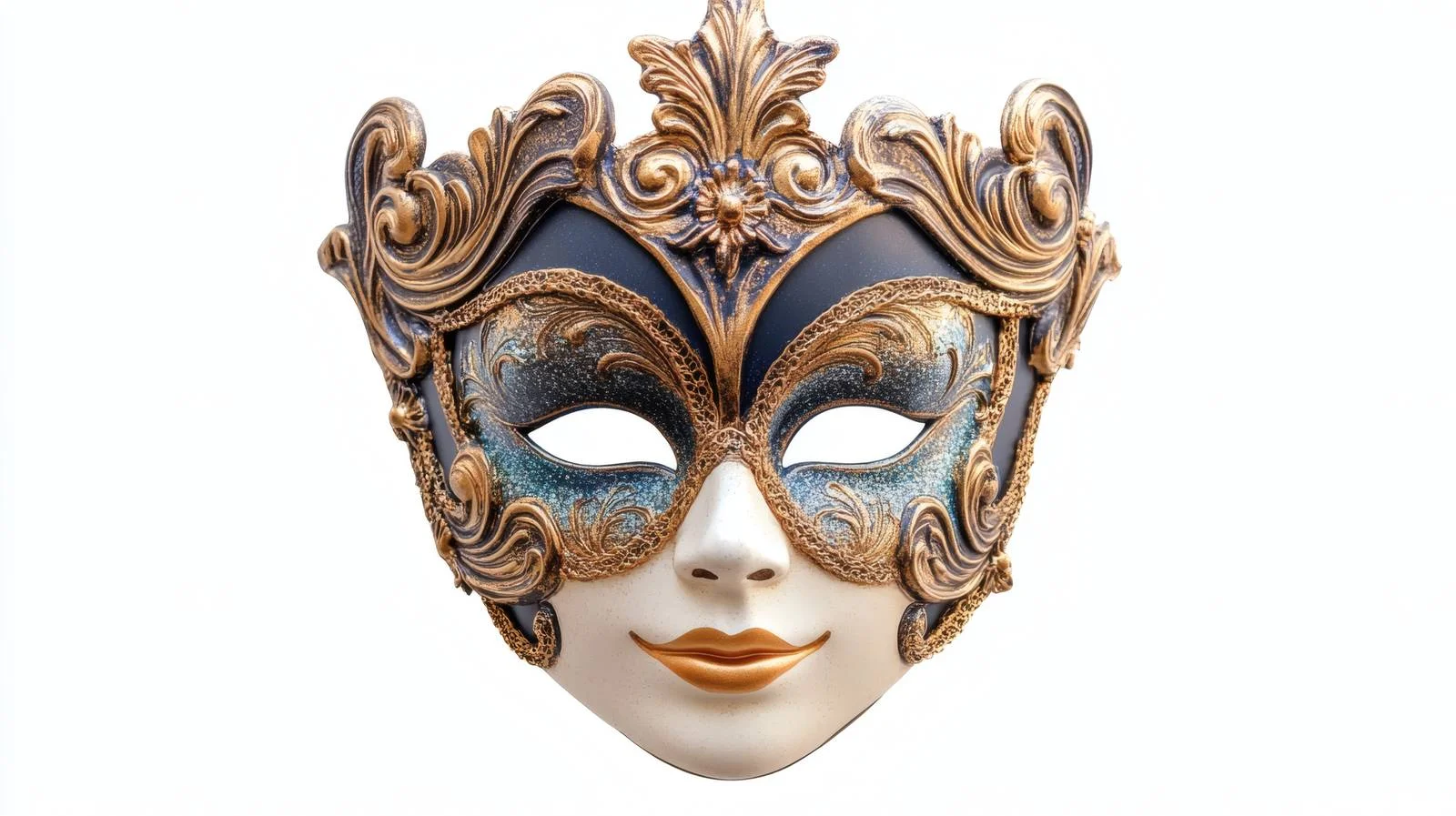 Elegant Venetian Carnival Mask on White Background — free download from Dotvec