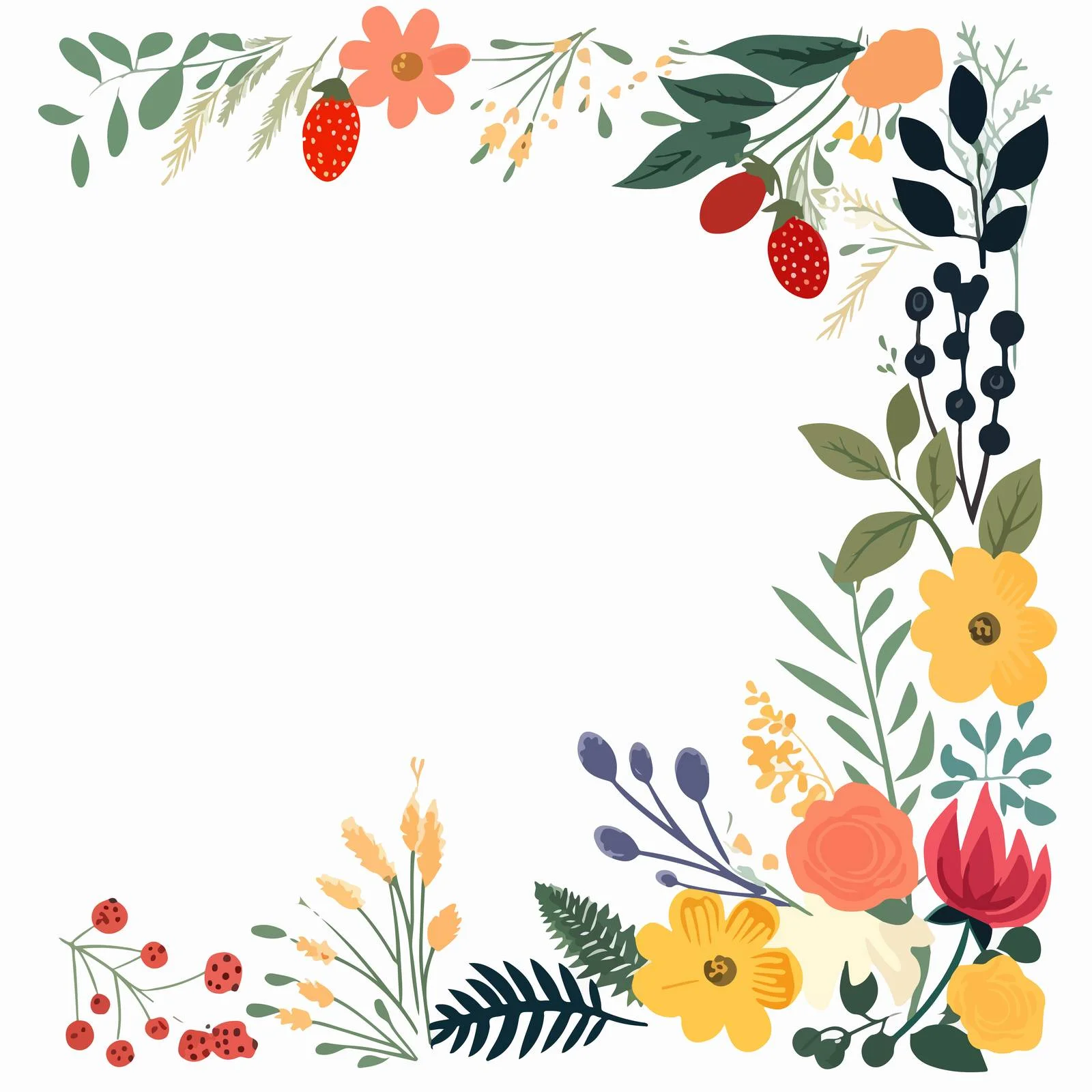 Elegant Vertical Poster Template with Decor — free download from Dotvec