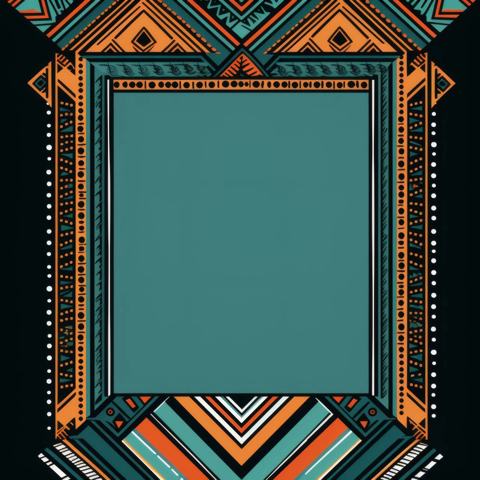 Ethnic Geometric Ornament on Vertical Background — free download from Dotvec