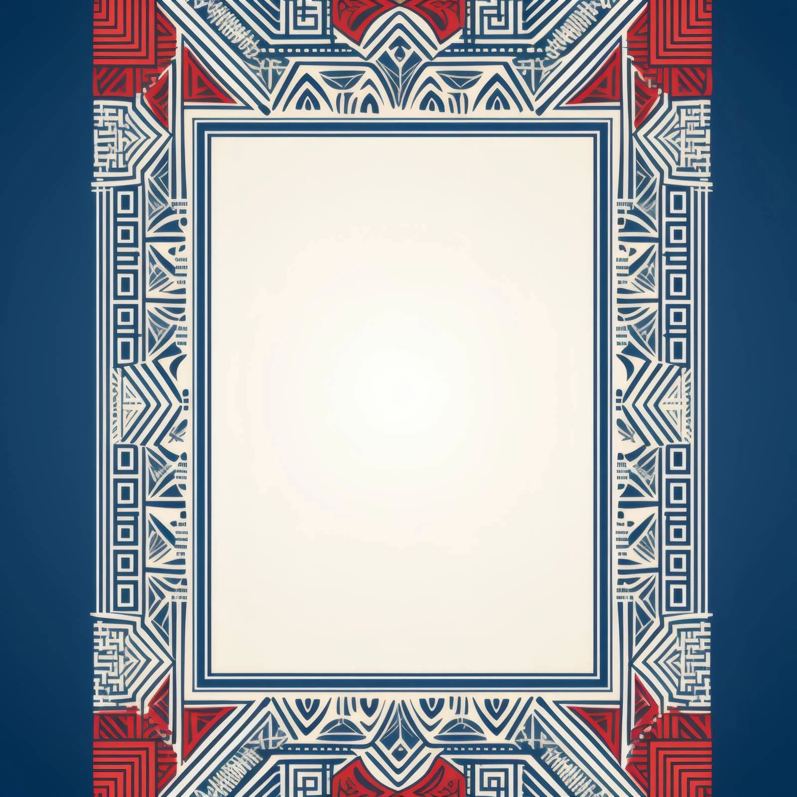 Ethnic Geometric Ornament on Vertical Background — free download from Dotvec