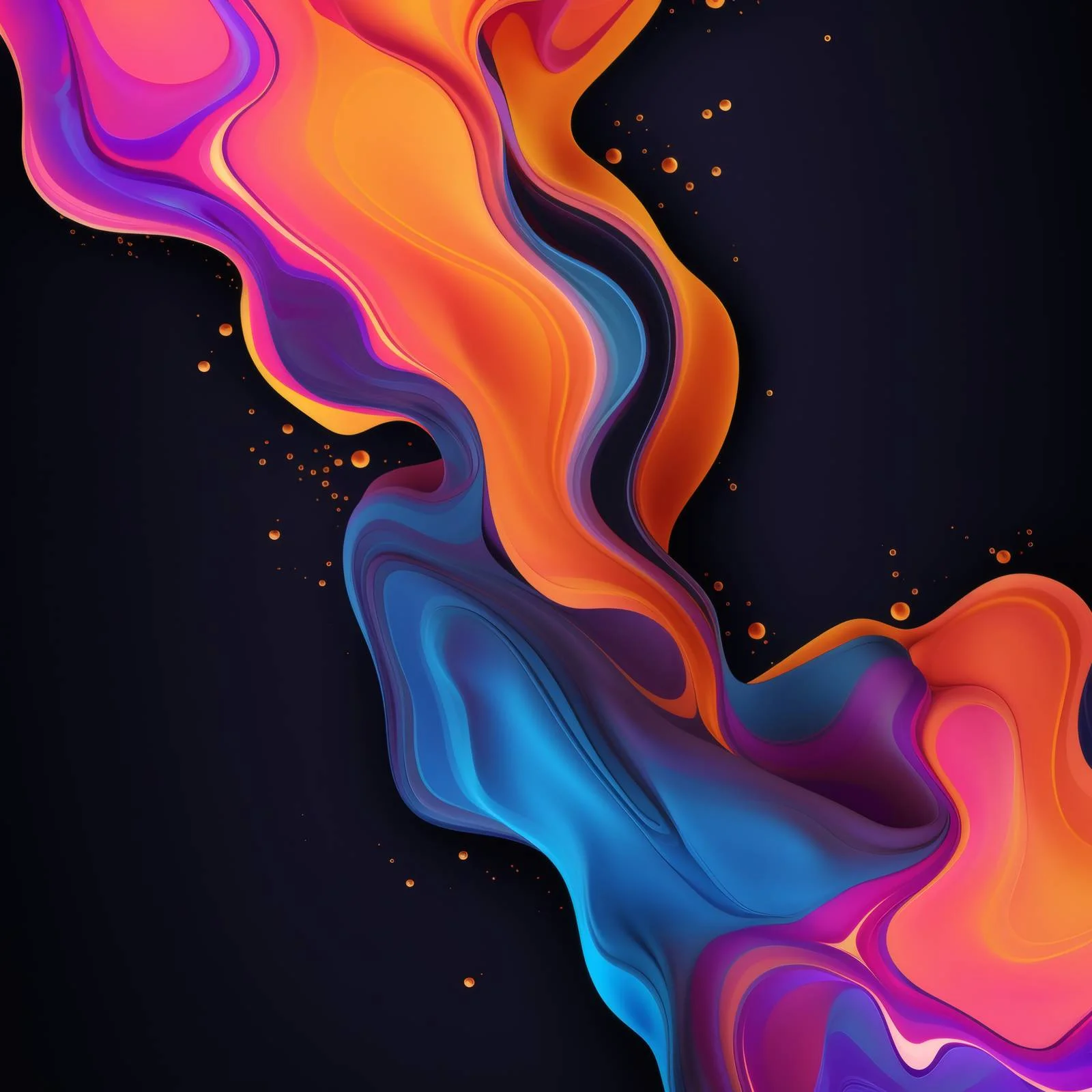 Elegant Black Liquid Abstract Background Design — free download from Dotvec