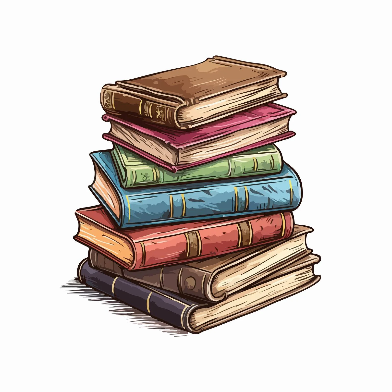 Stack of Vintage Hardback Historical Books — free download from Dotvec