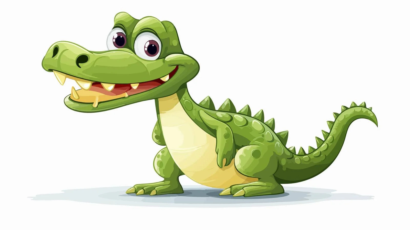 Funny Walking Crocodile Vector Illustration — free download from Dotvec