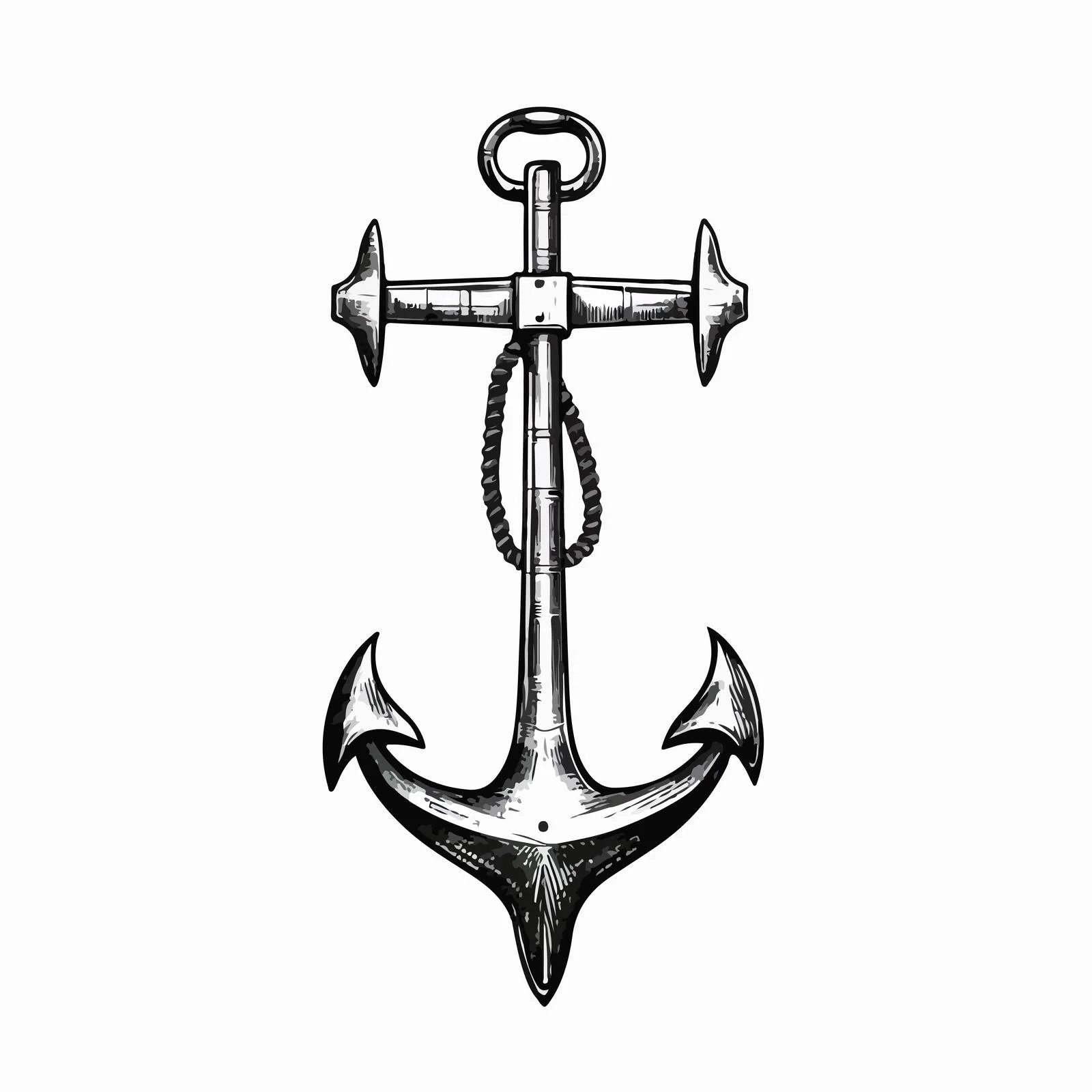 Nautical Anchor Armature Sailboat Illustration — free download from Dotvec