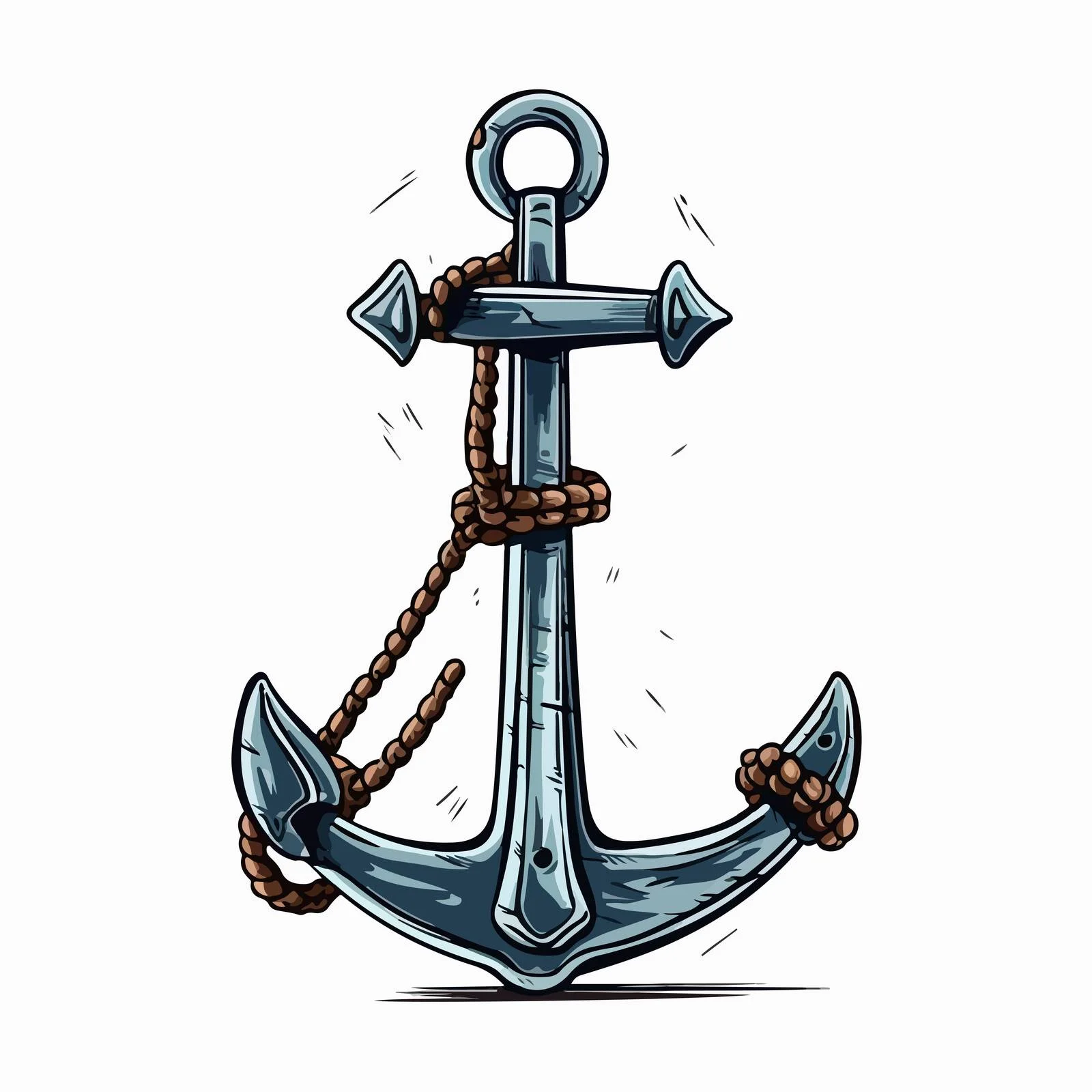 Maritime Anchor Armature Sailboat Vector Illustration — free download from Dotvec