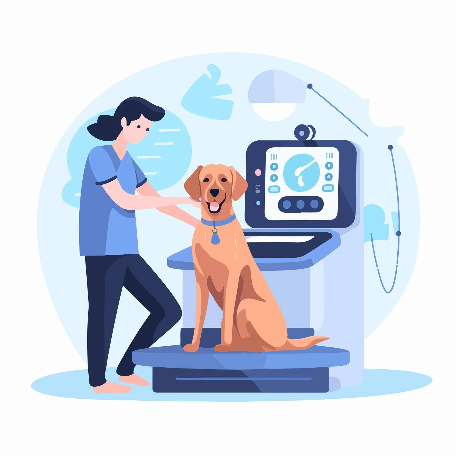 Veterinarians Performing Electronic Microchip Implantation – free vets image from Dotvec