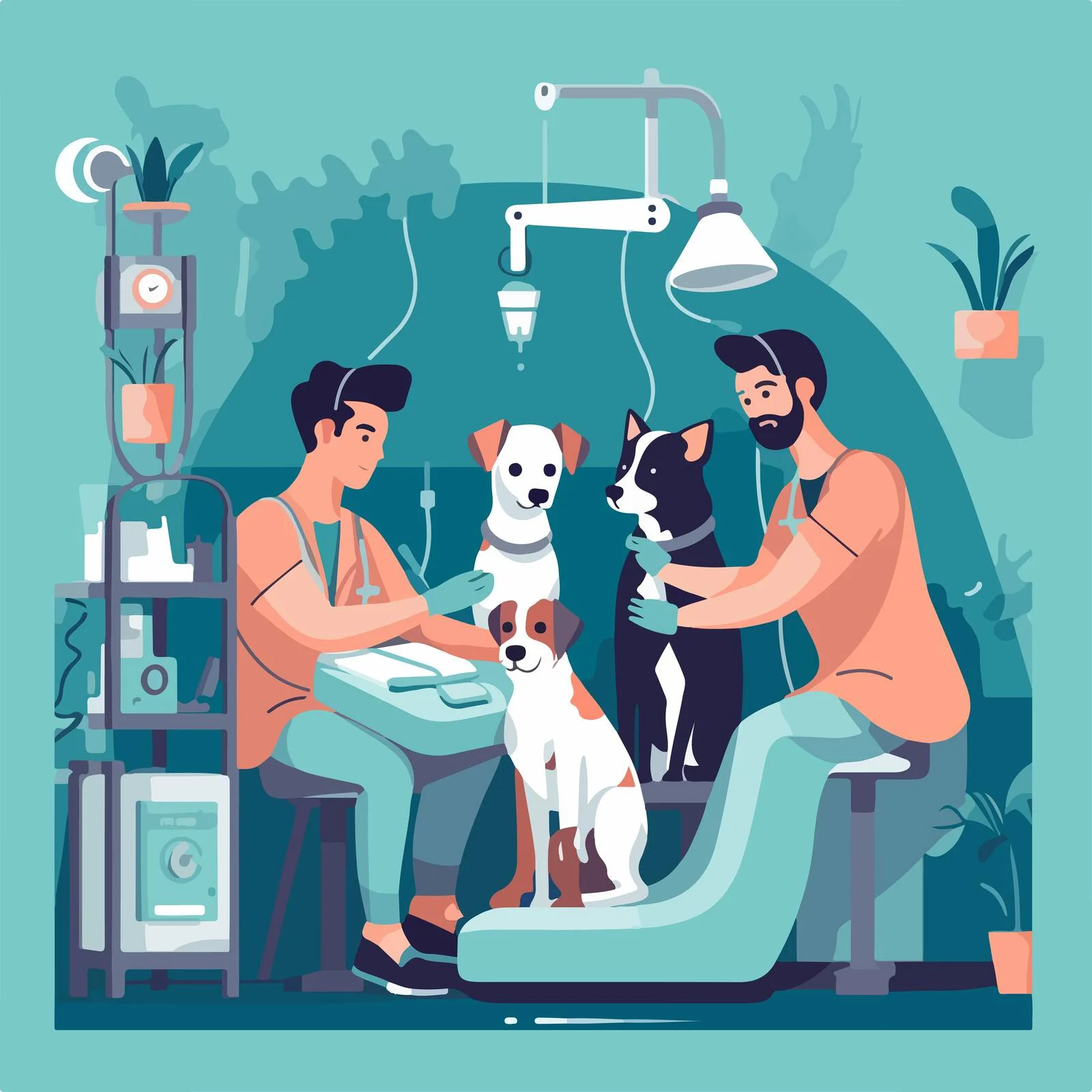 Veterinary Surgery Procedure at Animal Clinic — free download from Dotvec
