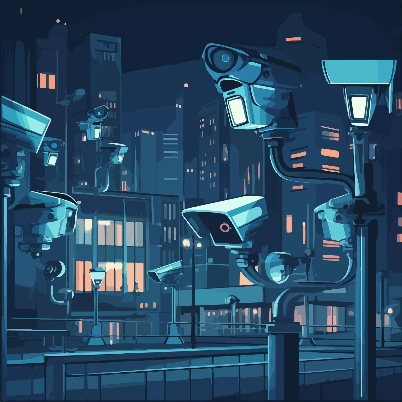 City Street Surveillance Video Feed — free download from Dotvec