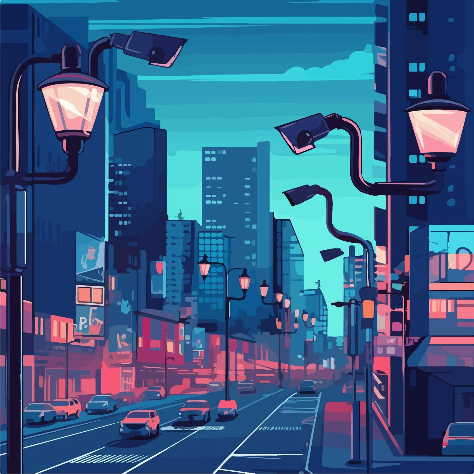 City Street CCTV Camera Footage — free download from Dotvec