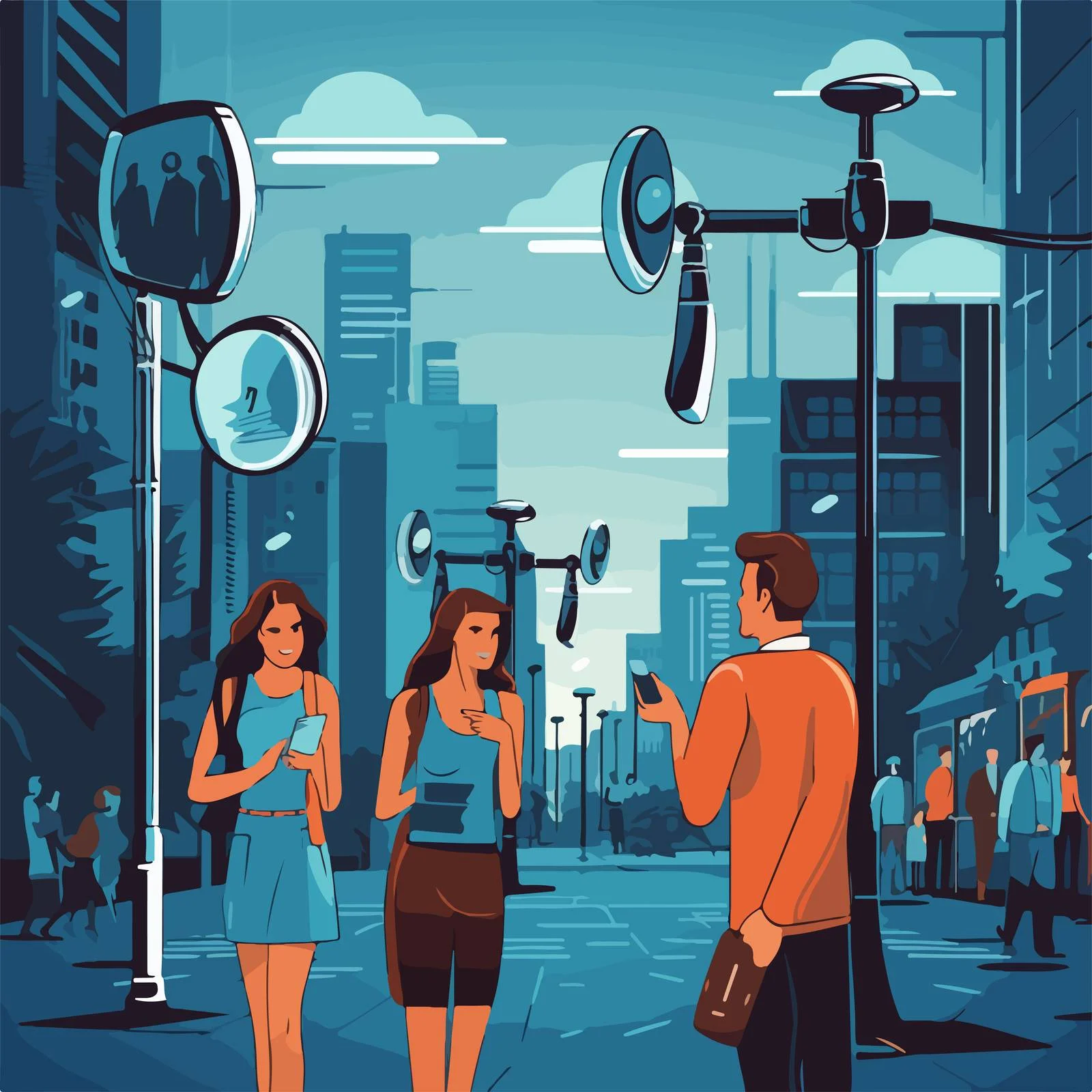 Monitoring Footage from Installed Surveillance Cameras — free download from Dotvec