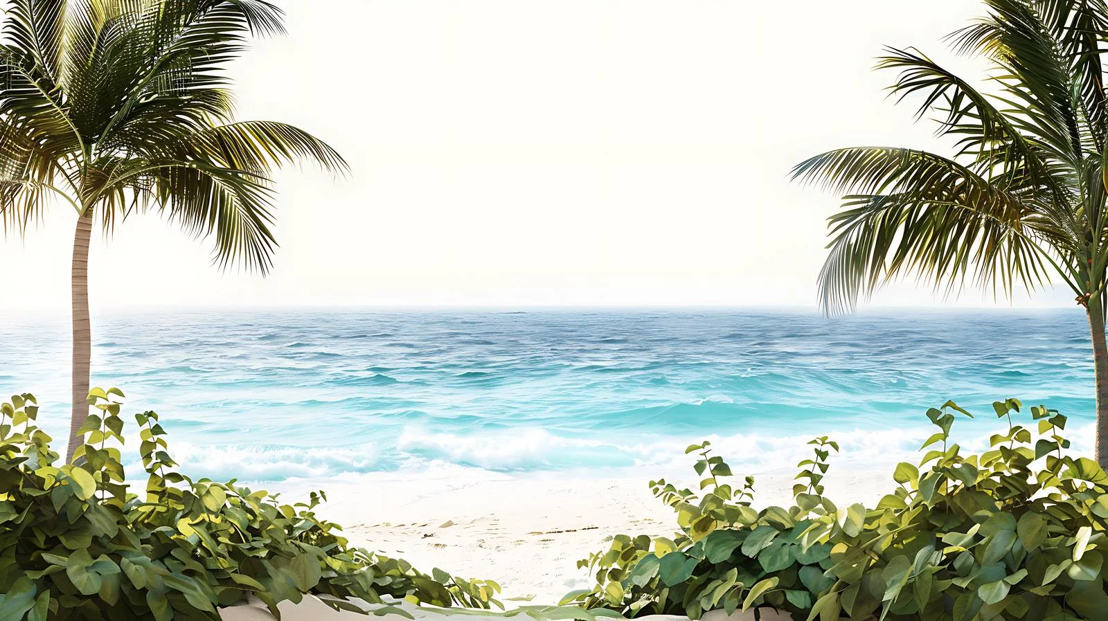 Tranquil Beach and Caribbean Sea in Cancun – free cancun image from Dotvec