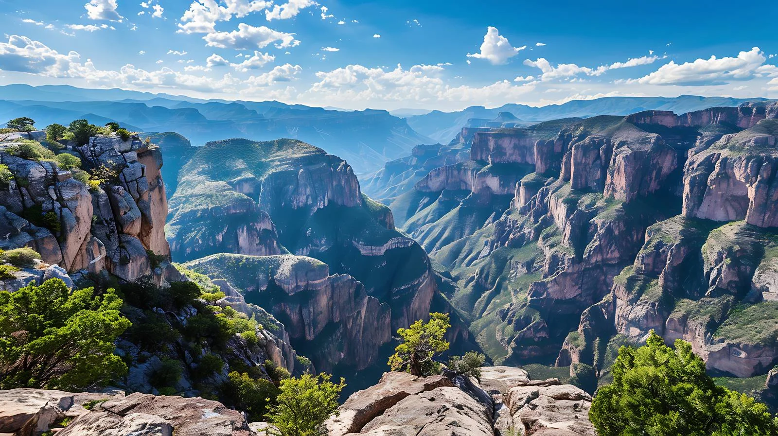 Panoramic View Copper Canyon Chihuahua Mexico — free download from Dotvec