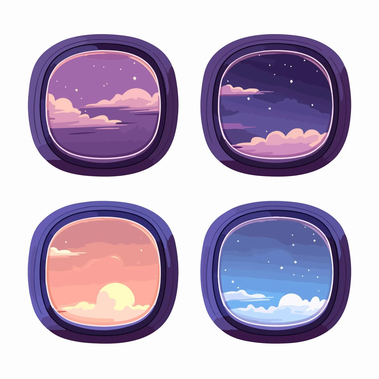 Aerial Skyscapes from Plane Windows — free download from Dotvec