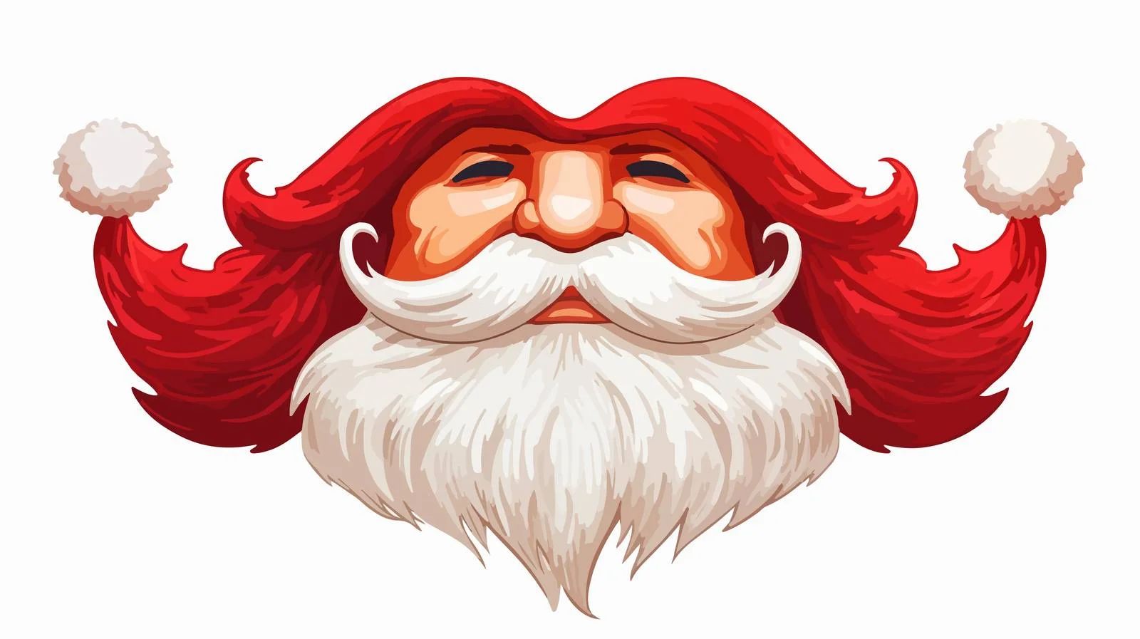 Vintage Santa Claus Beard Design Vector — free download from Dotvec