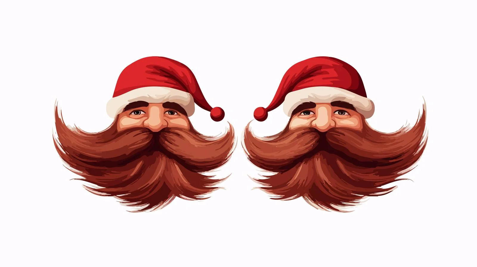 Vintage Santa Claus Beard Design Vector — free download from Dotvec