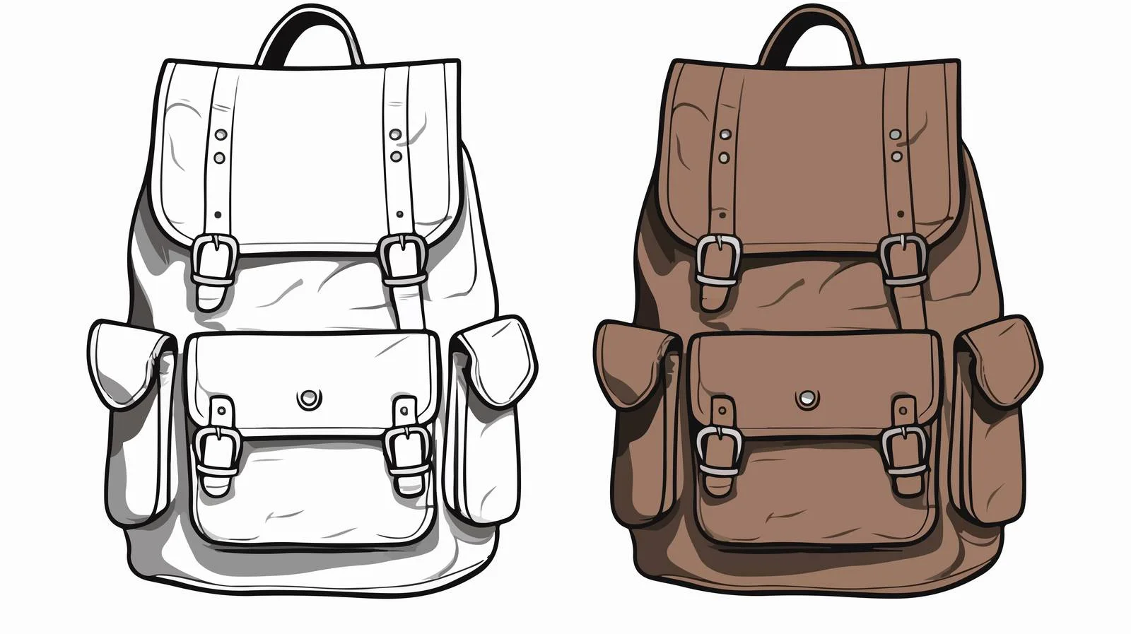 Vintage Backpack Doodle Sketch Illustration — free download from Dotvec