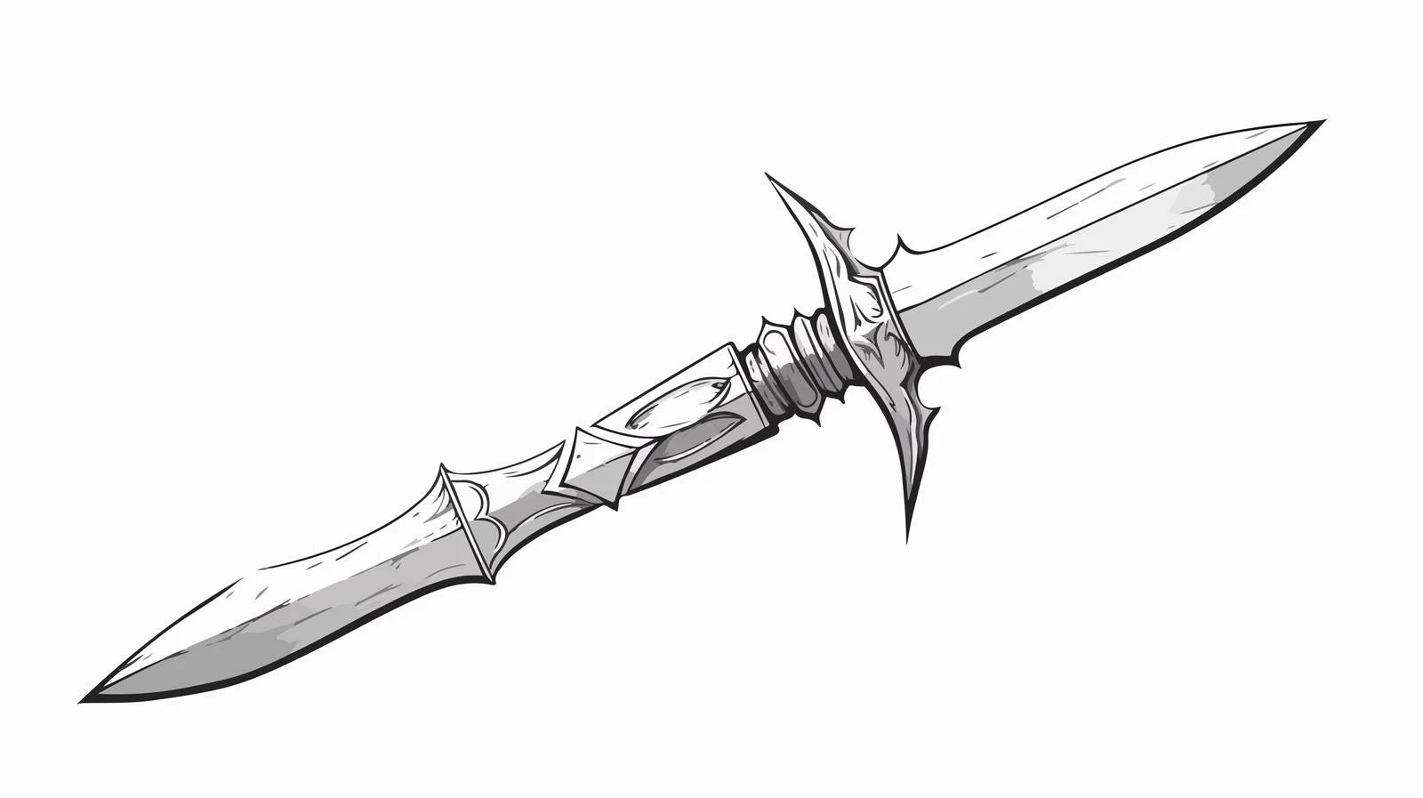 Vintage Dagger Sketch Vector Illustration — free download from Dotvec