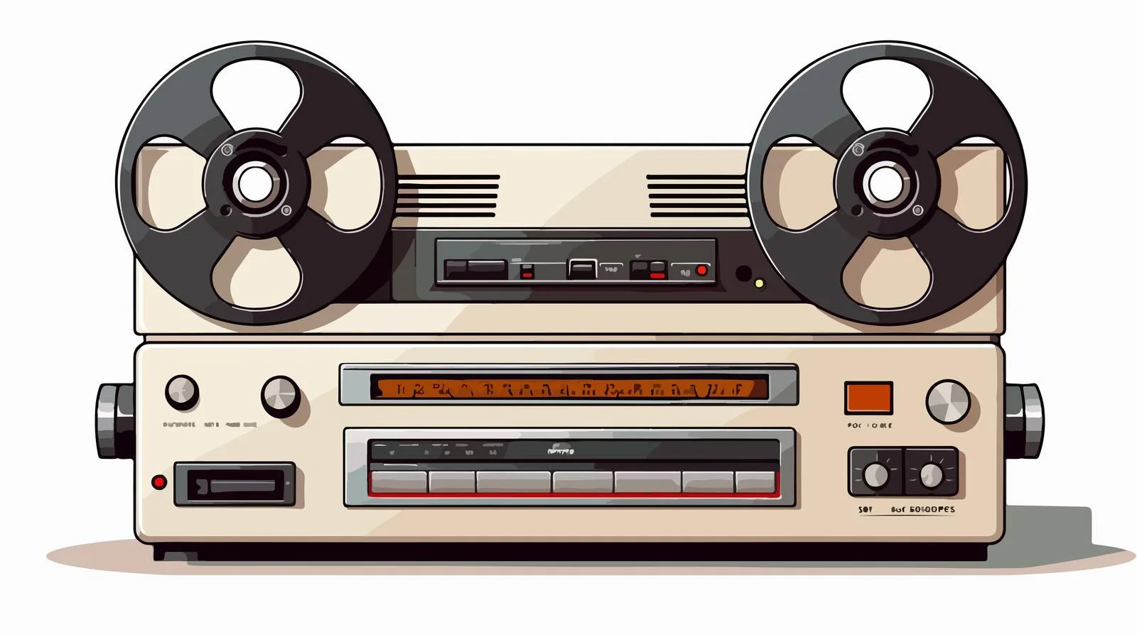 Vintage Tape Recorder for Spool Cassettes — free download from Dotvec