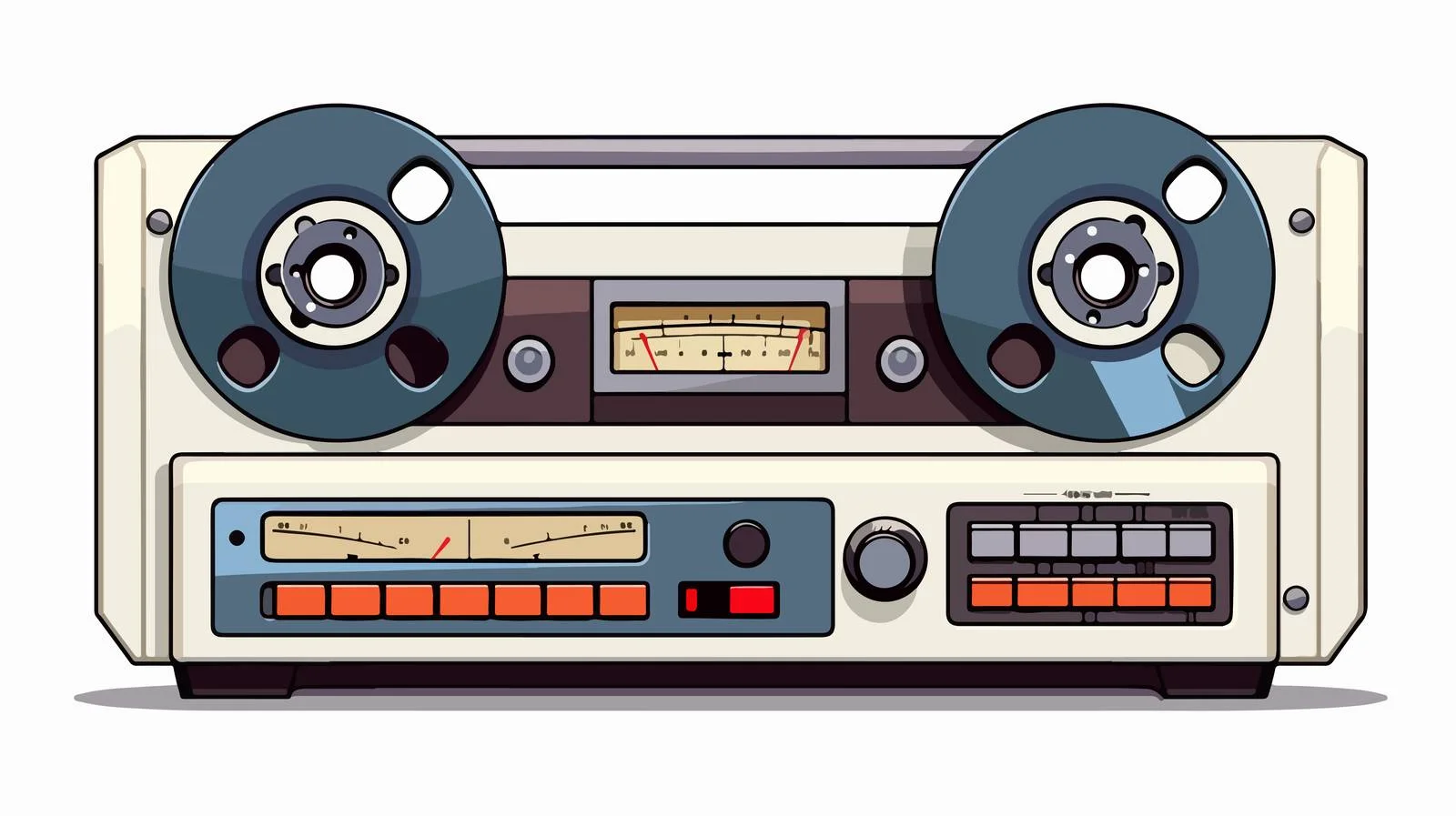 Vintage Tape Recorder for Spool Cassettes — free download from Dotvec
