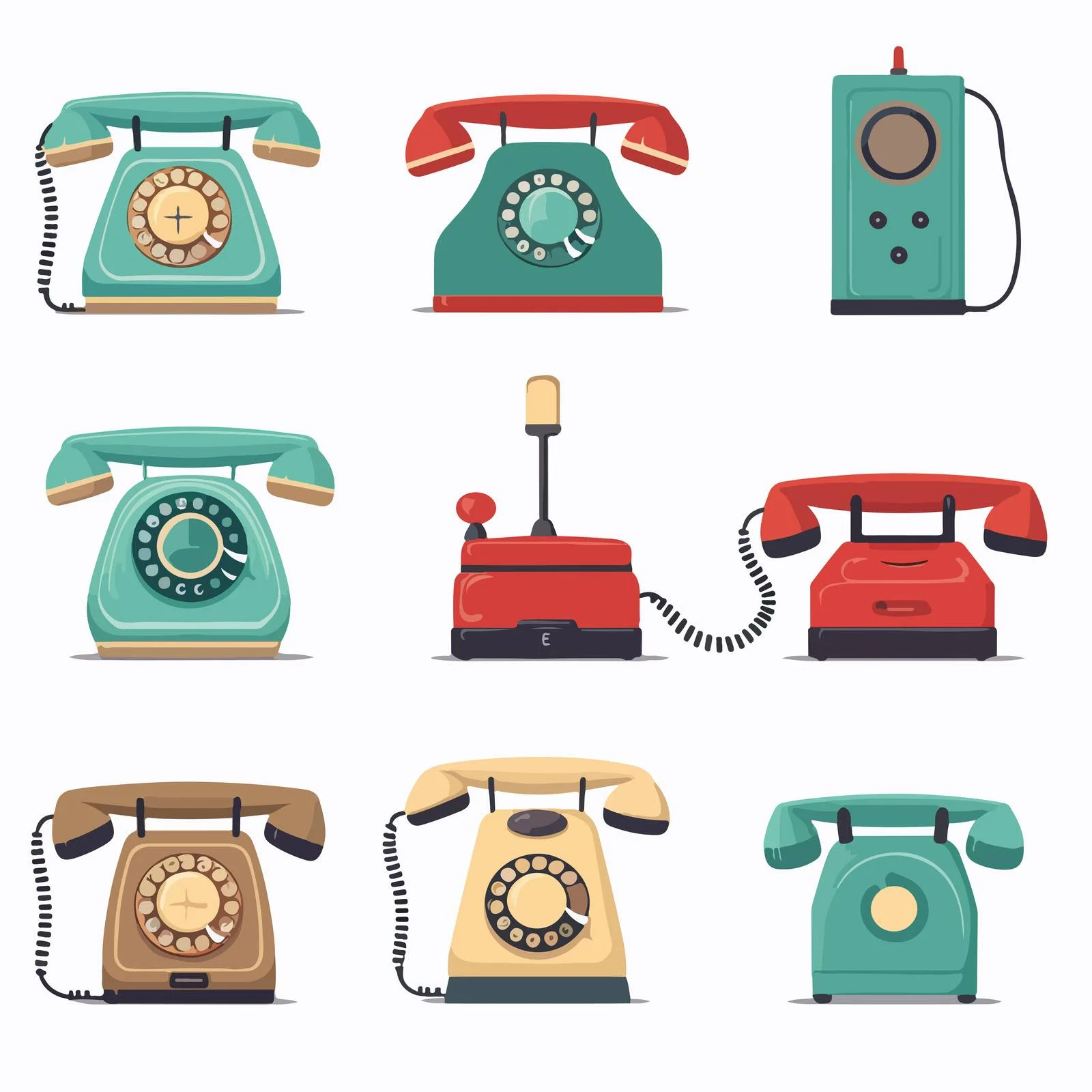 Antique and Contemporary Communication Devices Collection — free download from Dotvec