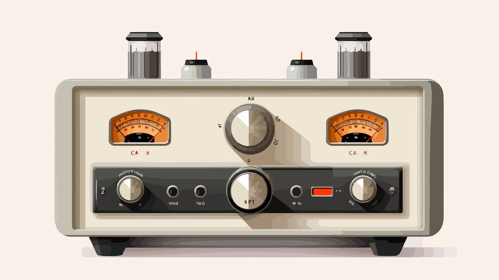 Vintage Tube Amplifier with Indicators — free download from Dotvec