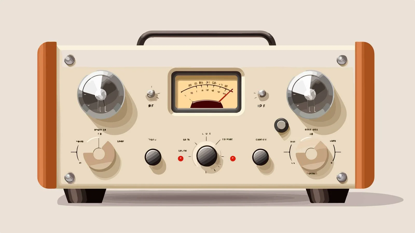 Vintage Tube Amplifier with Indicators — free download from Dotvec