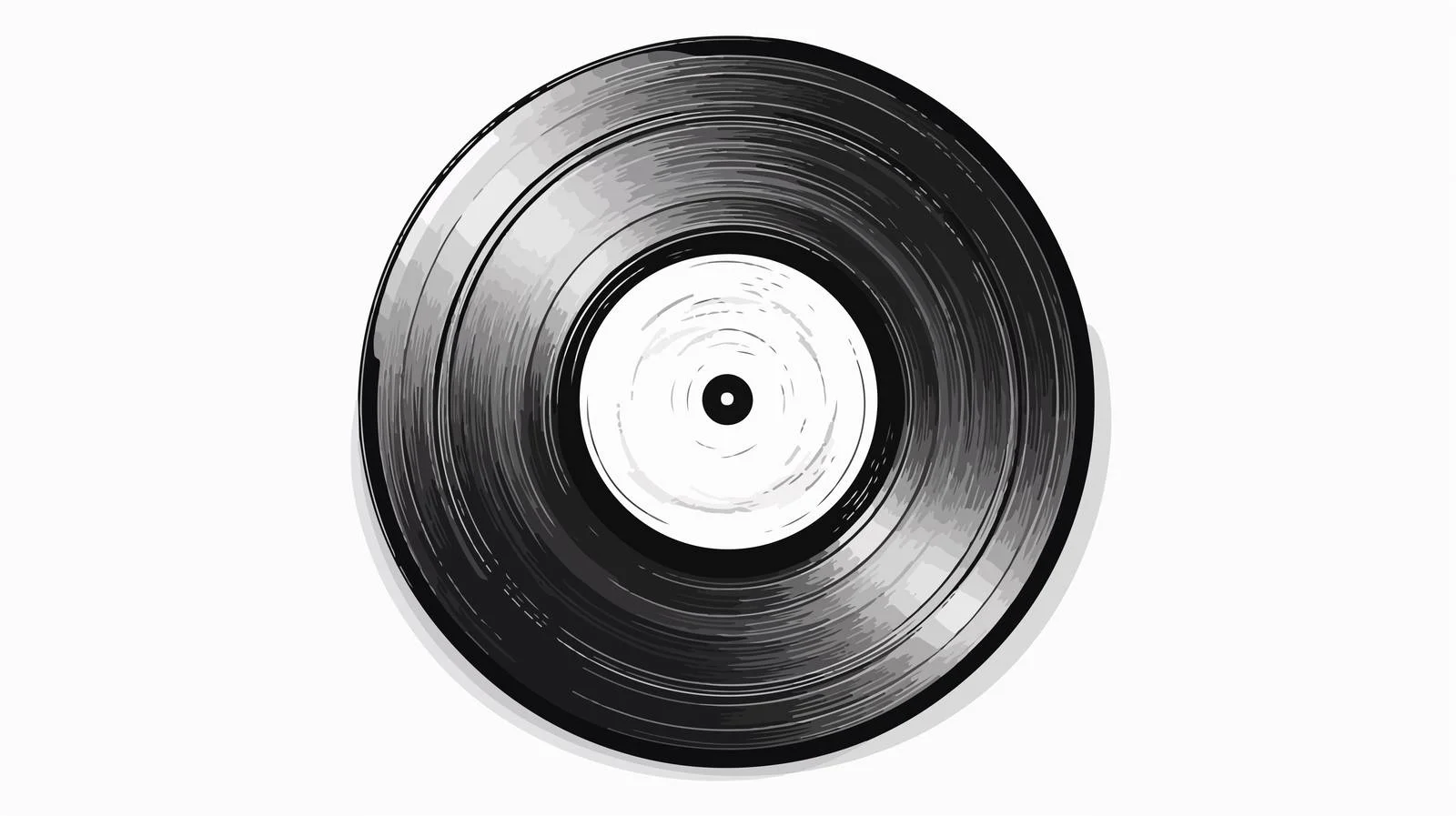 Vinyl Record Engraving Sketch — free download from Dotvec