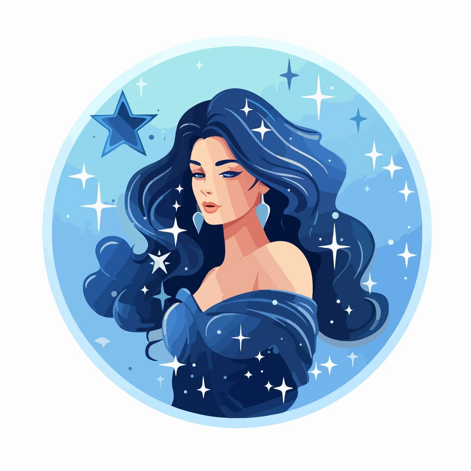 Virgo Zodiac Symbol for Horoscope Woman — free download from Dotvec