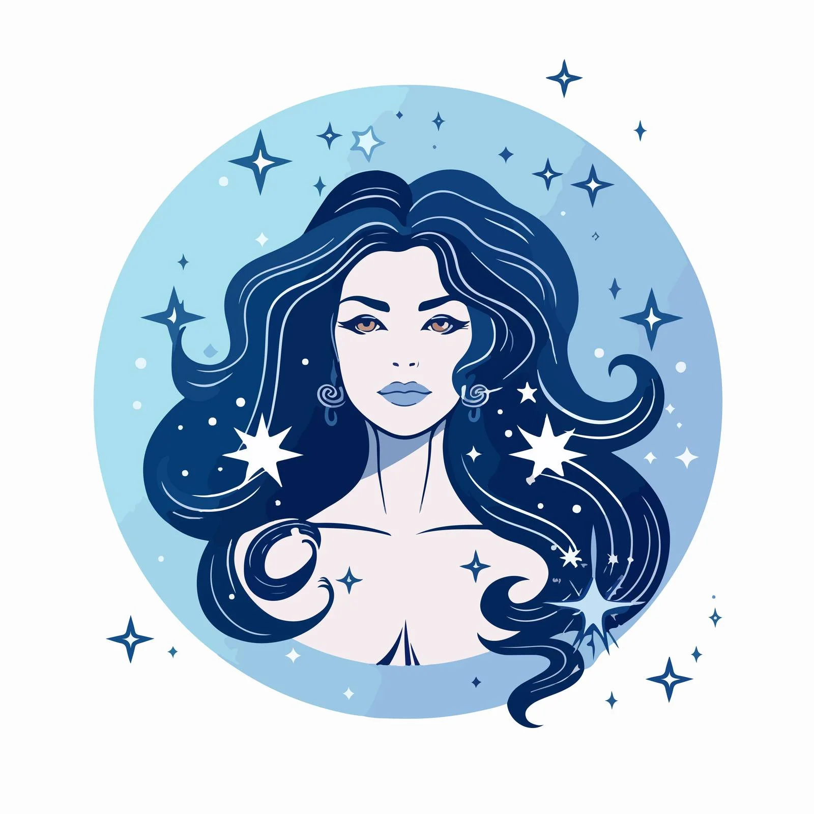 Virgo Astrology Symbol for Women Horoscope — free download from Dotvec