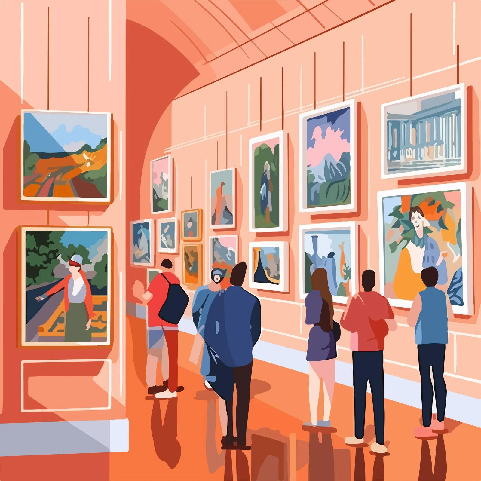 Exploring a Traditional Art Gallery Space — free download from Dotvec