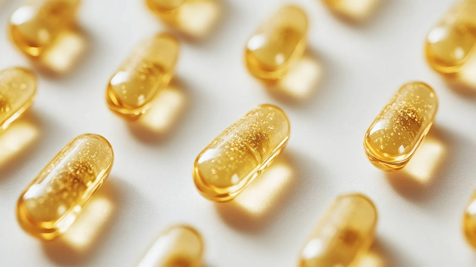 Isolated Vitamin D3 Capsules on White — free download from Dotvec