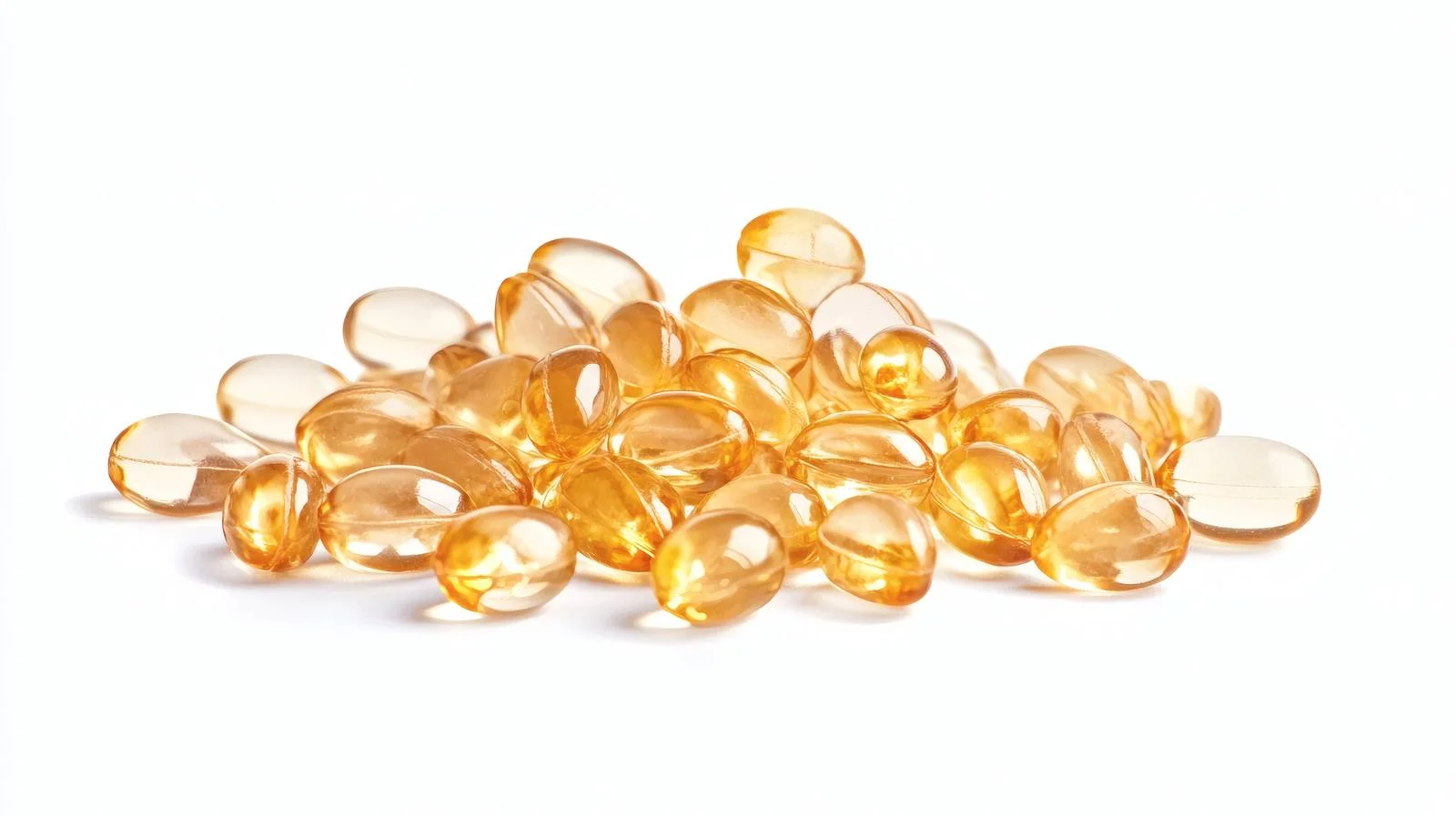 Isolated Vitamin D3 Capsules on White Background — free download from Dotvec