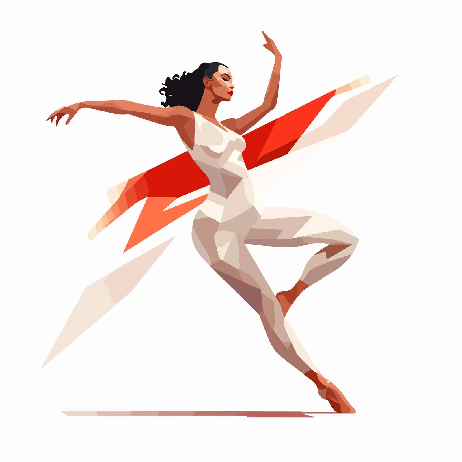 Elegant Vogue Dancer in Dip Pose — free download from Dotvec