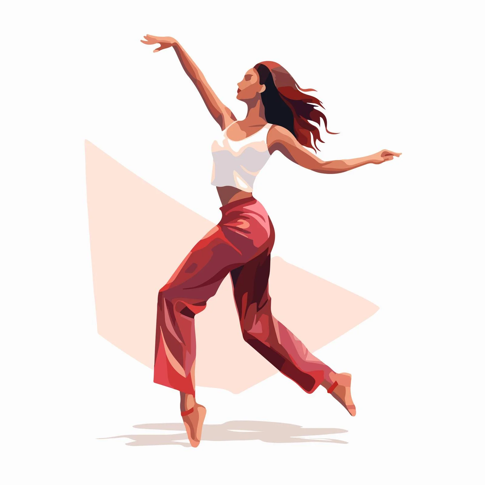 Graceful Vogue Dancer in Elegant Dip — free download from Dotvec