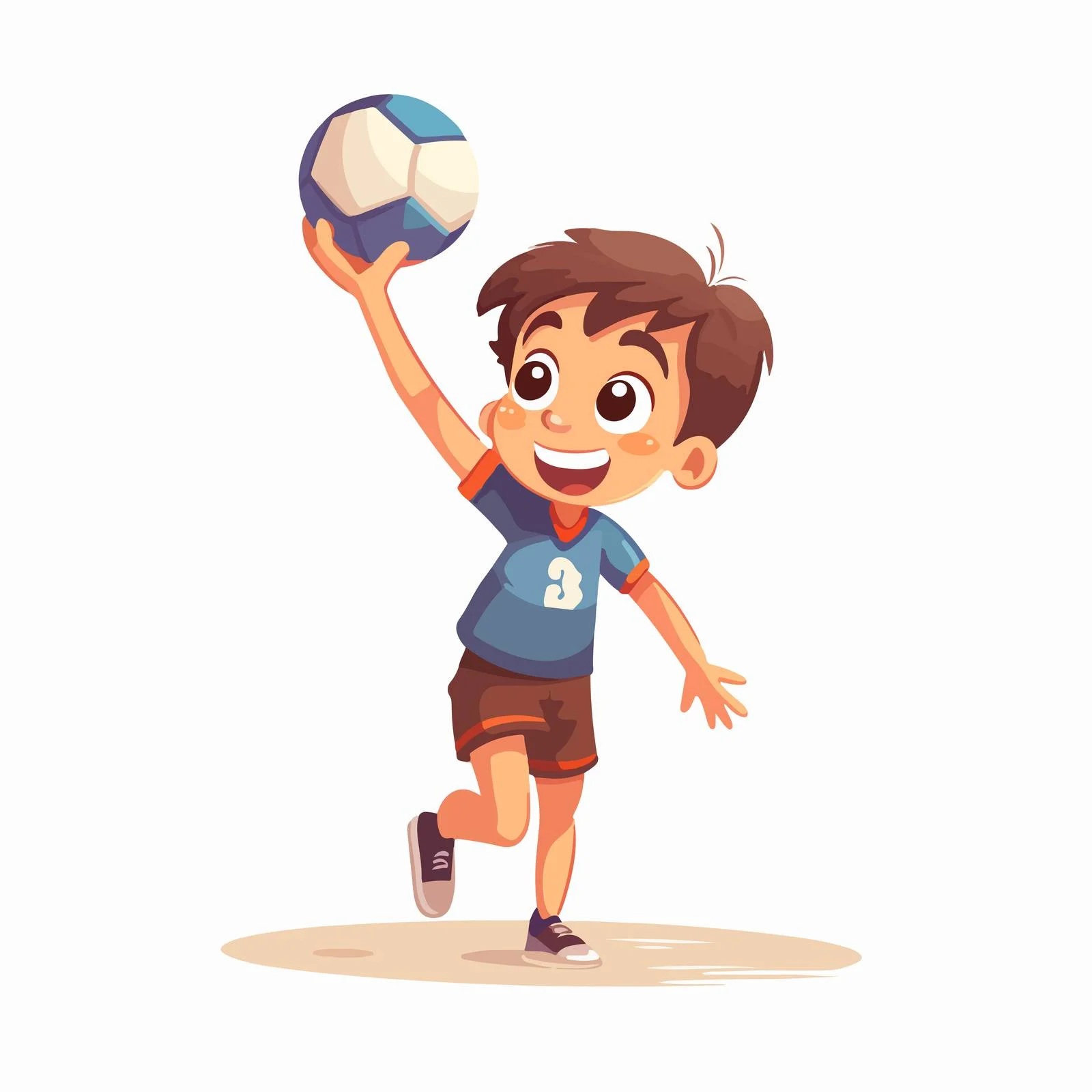 Youth Volleyball Player Serving Playful Ball — free download from Dotvec