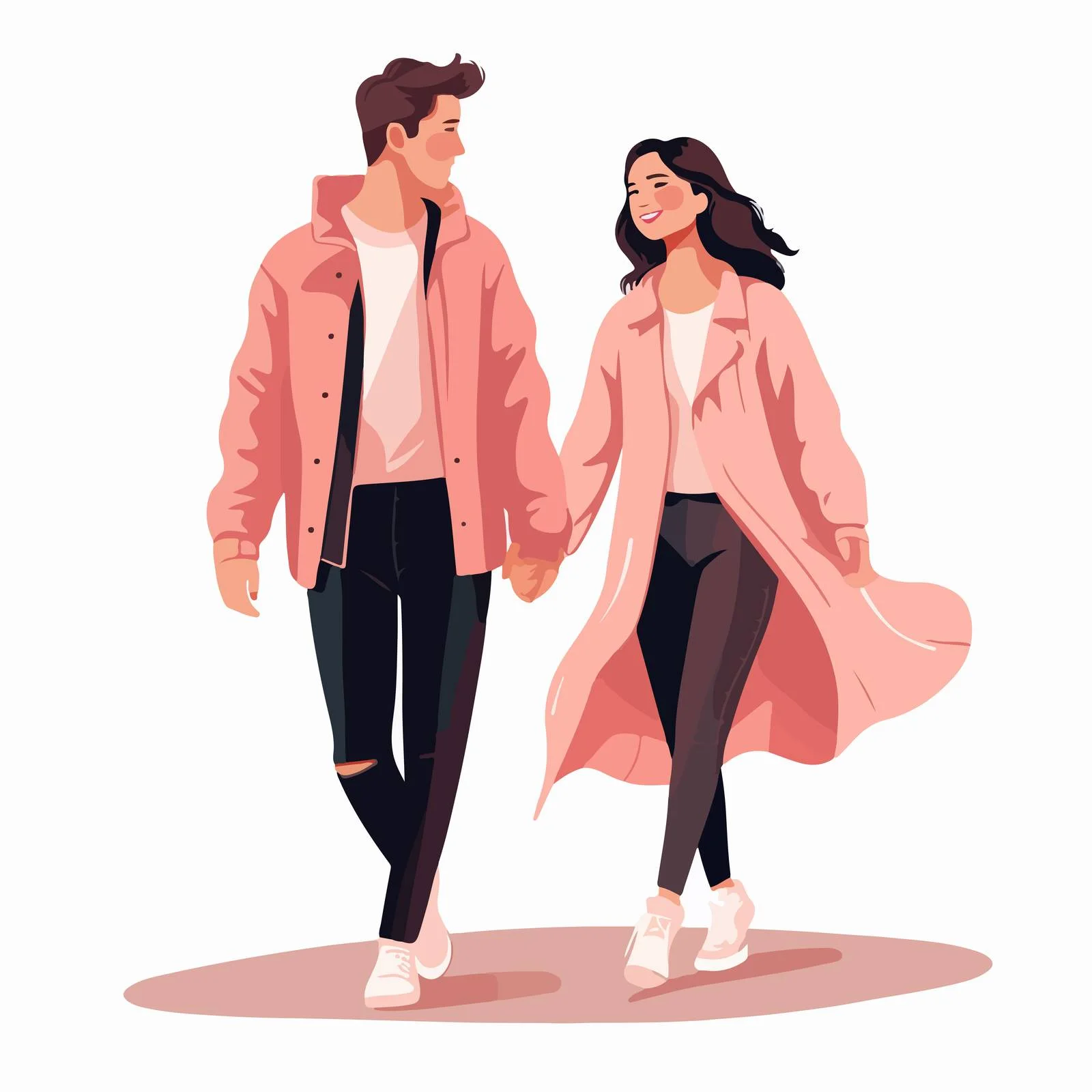 Joyful modern youth strolling together outdoors — free download from Dotvec