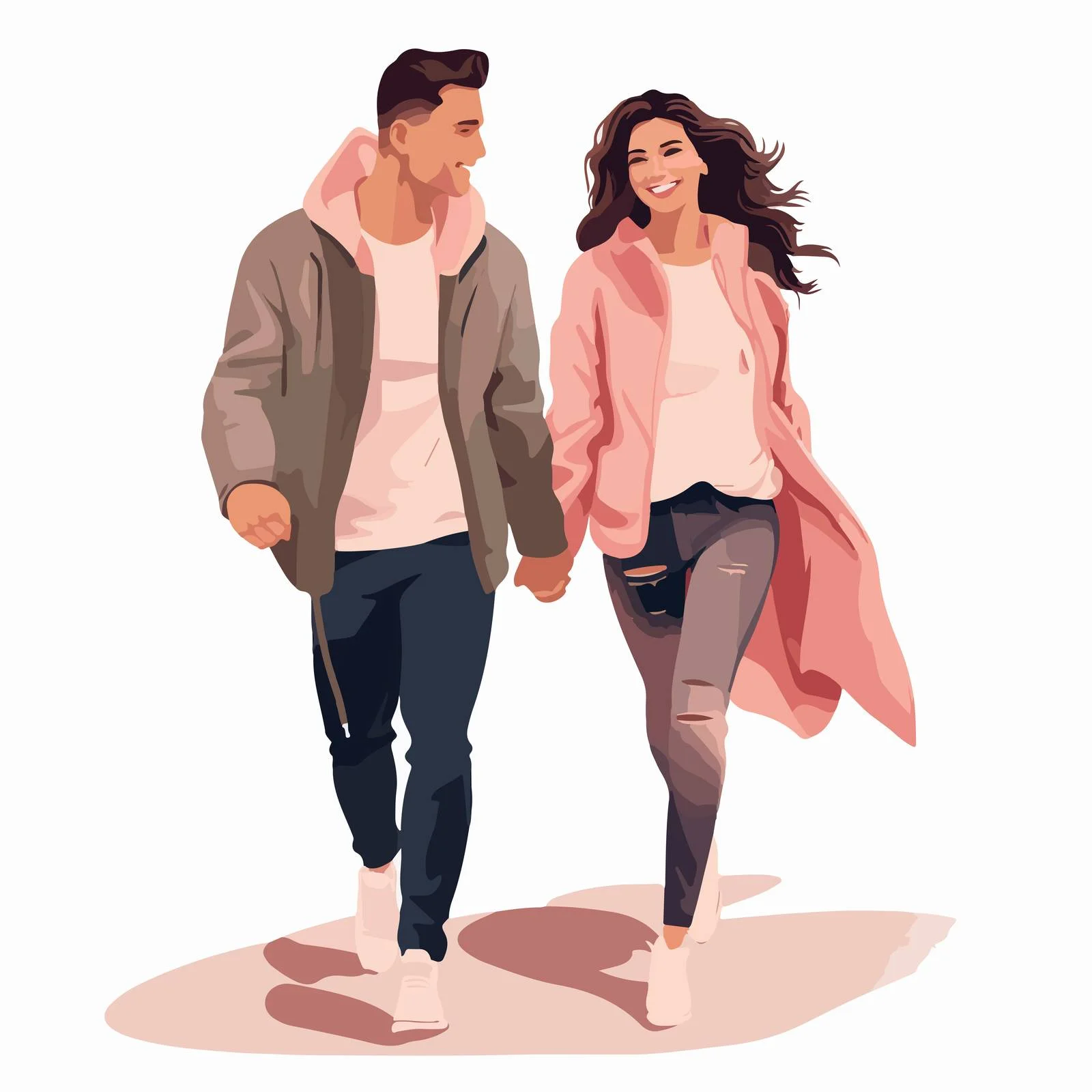 Youthful Friends Strolling Joyfully Together — free download from Dotvec
