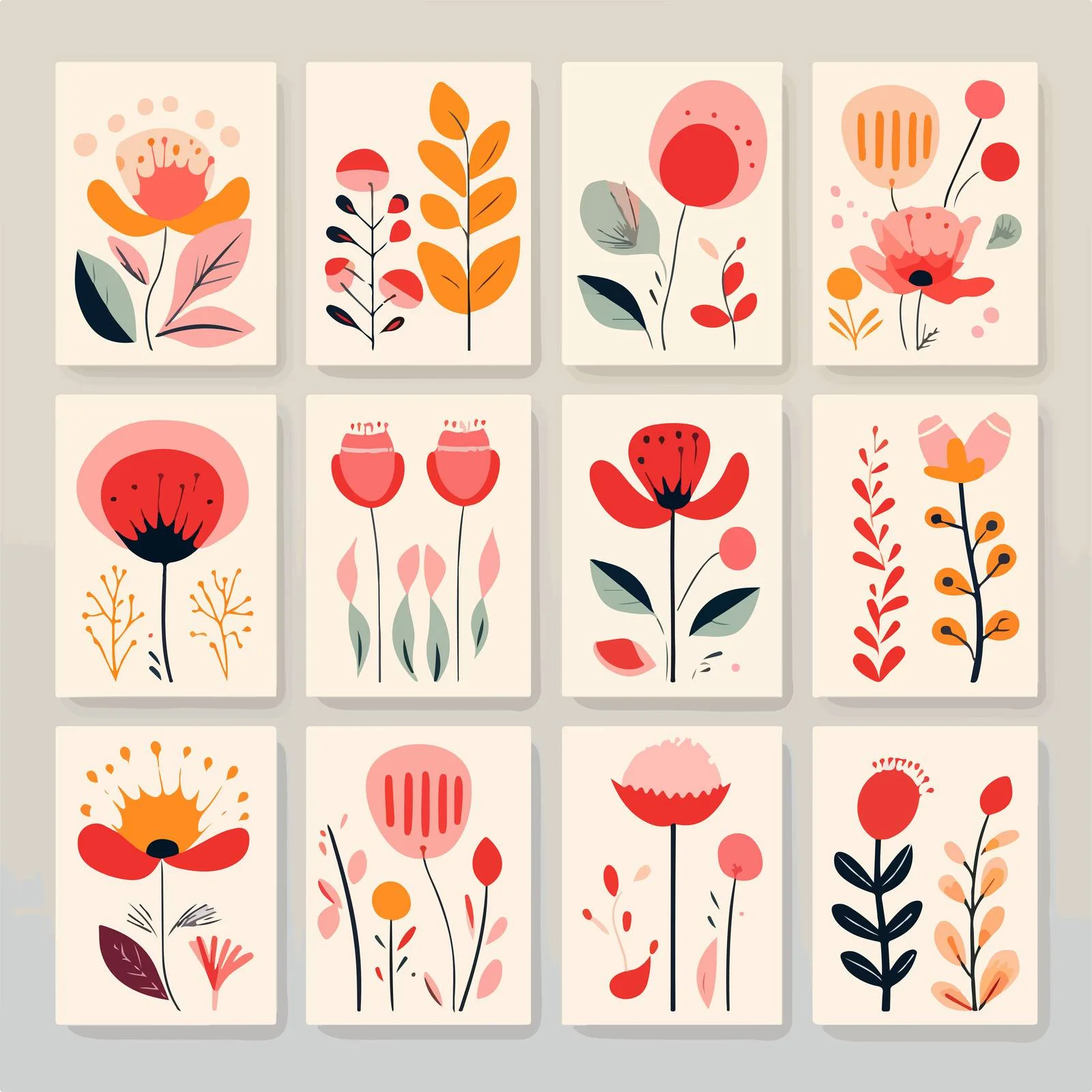 Sleek Abstract Poster Designs Collection — free download from Dotvec