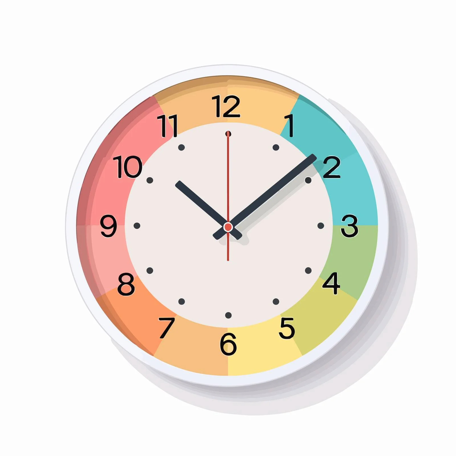 Modern Wall Clock Vector Design Concept — free download from Dotvec