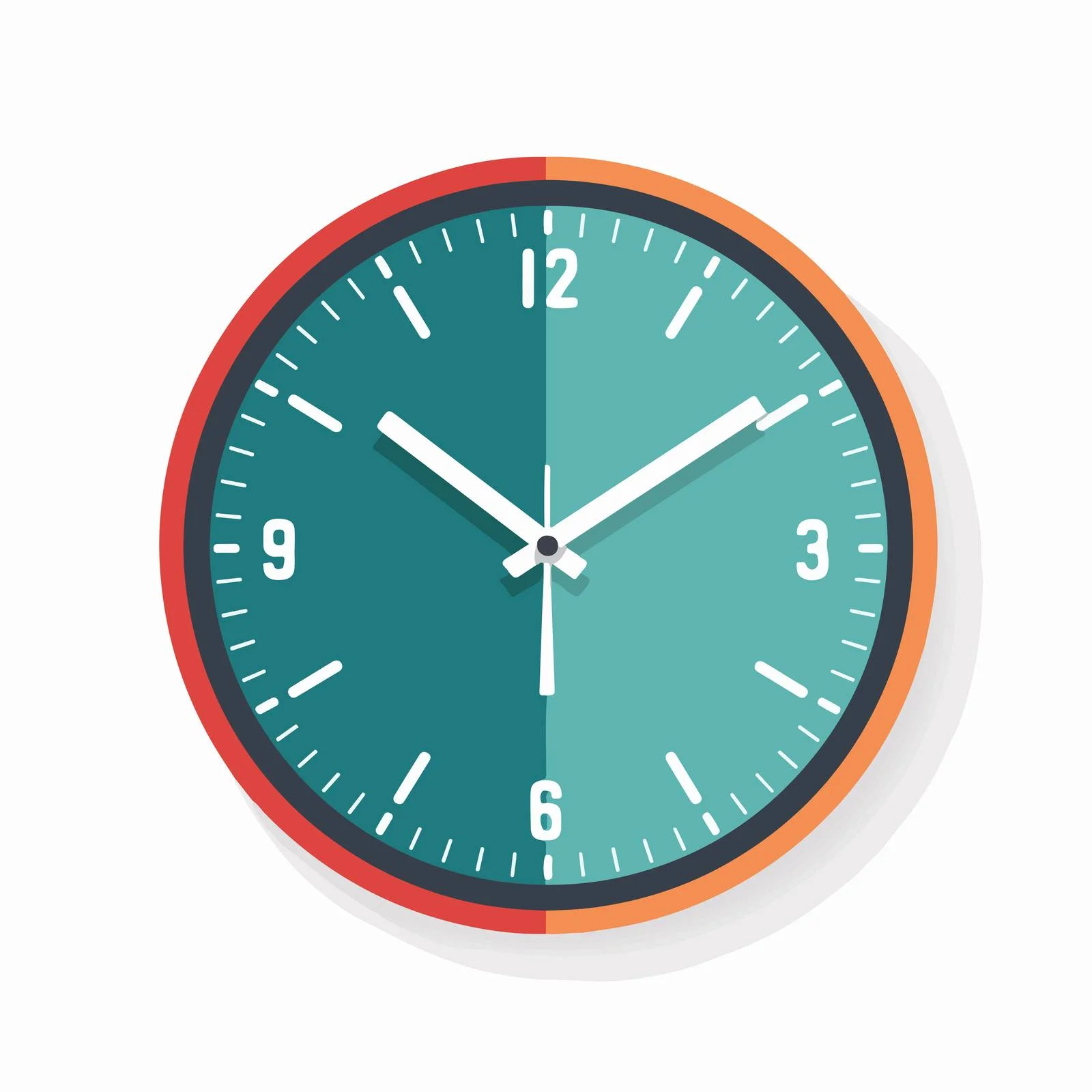 Modern Wall Clock Vector Illustration Design — free download from Dotvec