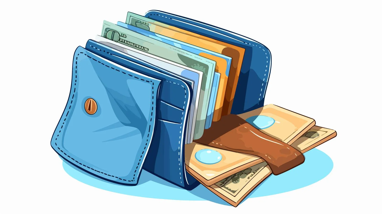 Luxurious Wallet and Credit Cards — free download from Dotvec