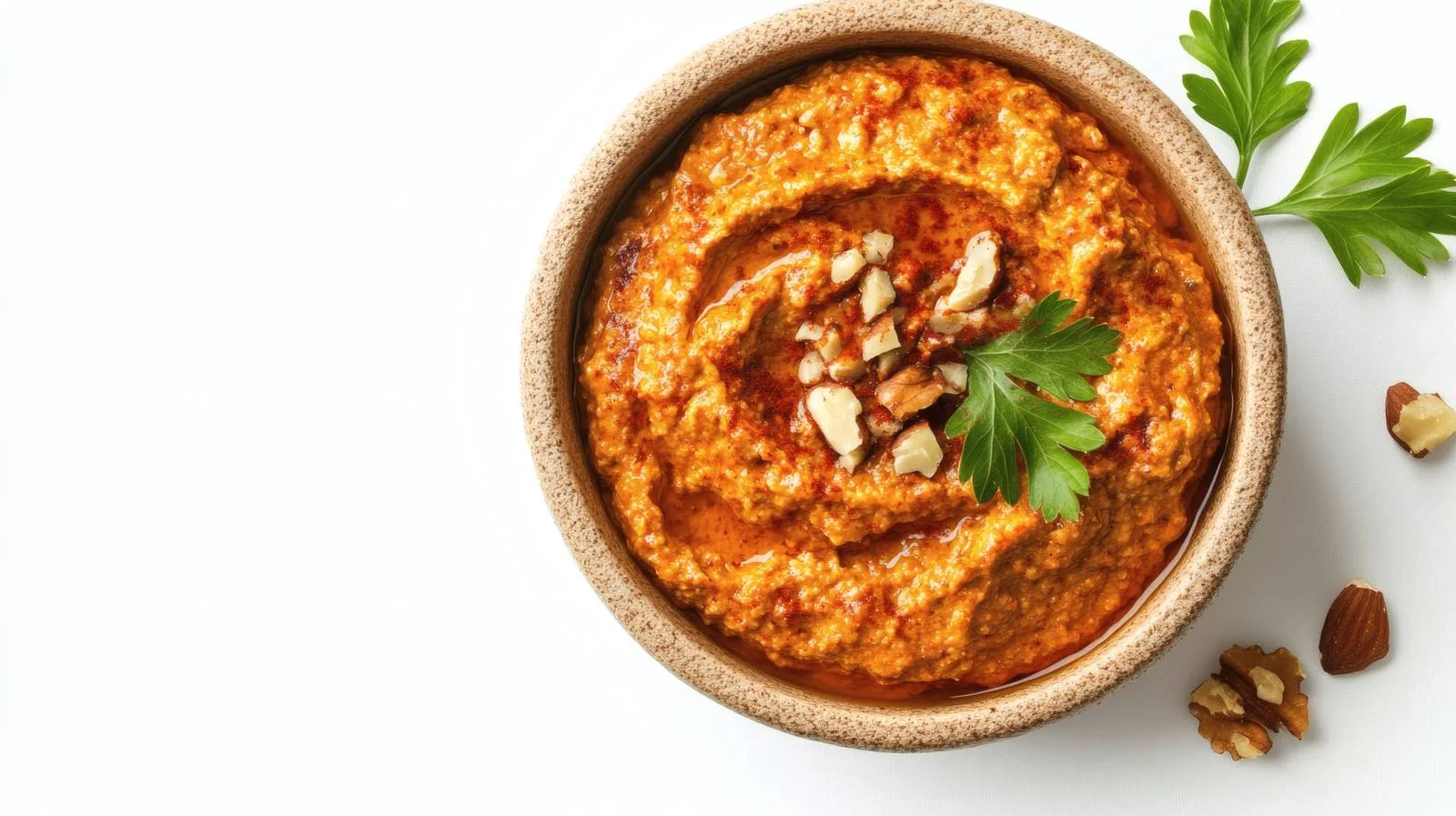 Exquisite Walnut Paprika Dip Muhammara Isolated — free download from Dotvec