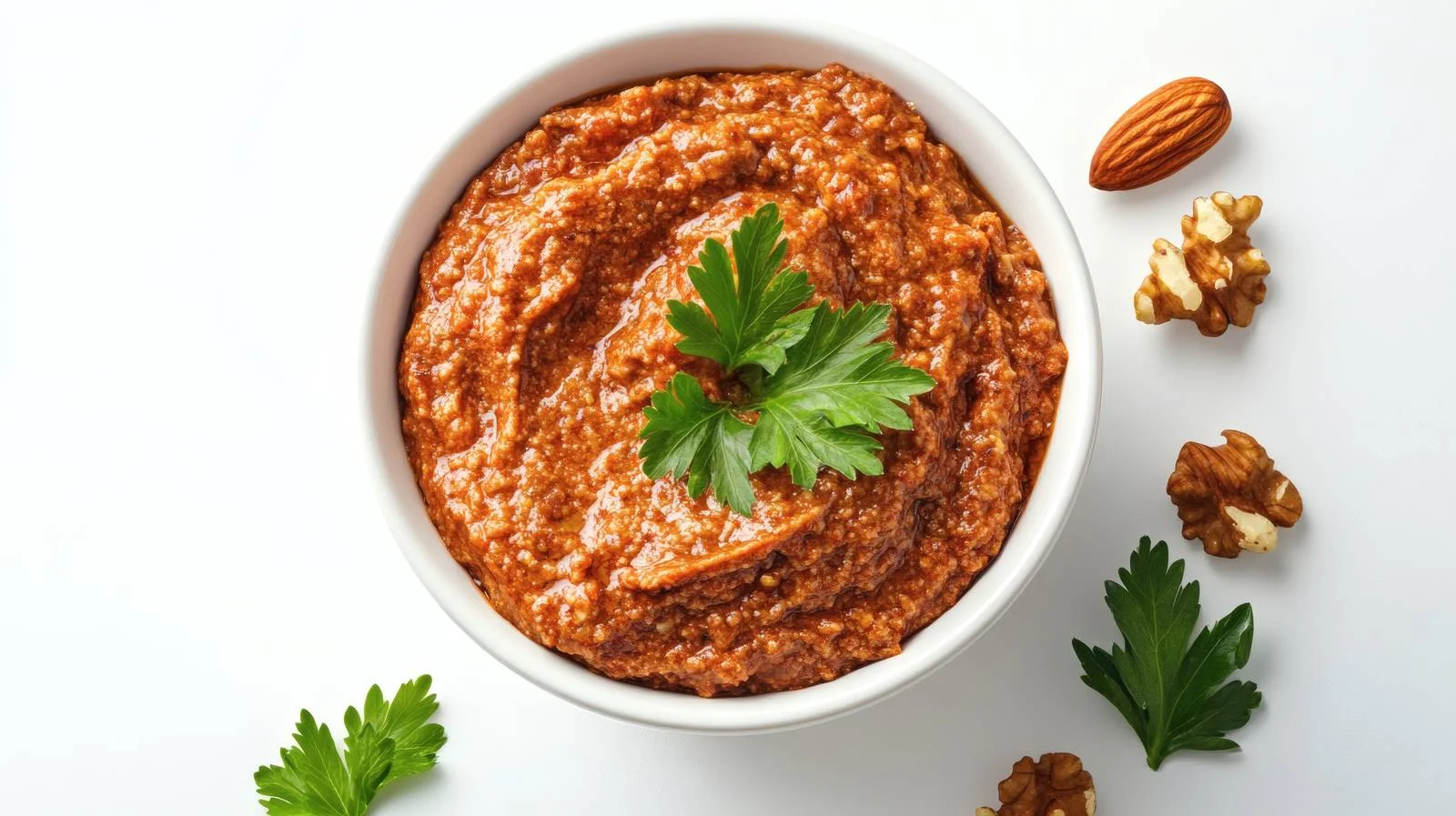 Savoury Walnut Red Pepper Dip Muhammara — free download from Dotvec