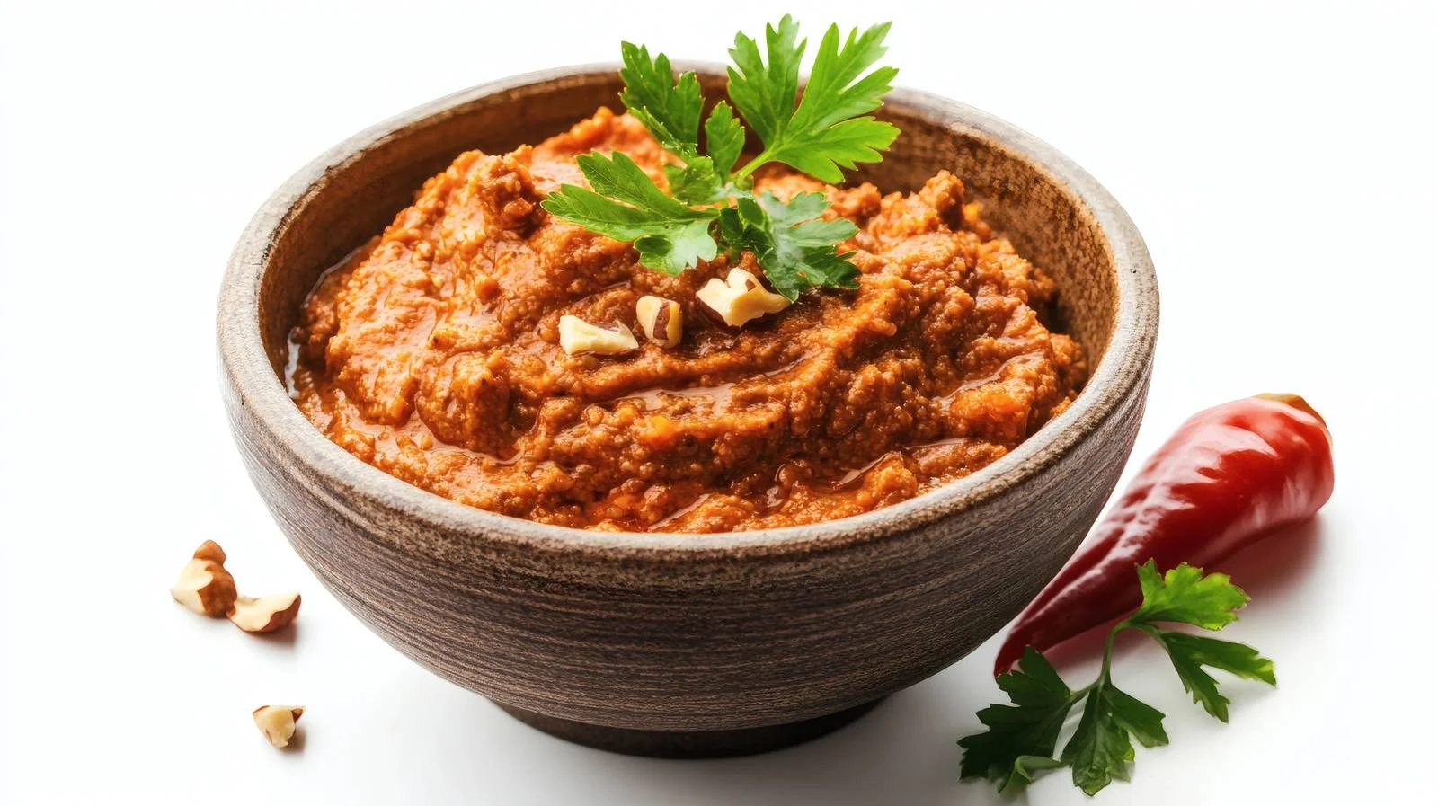 Savory Walnut Muhammara Dip Isolated — free download from Dotvec