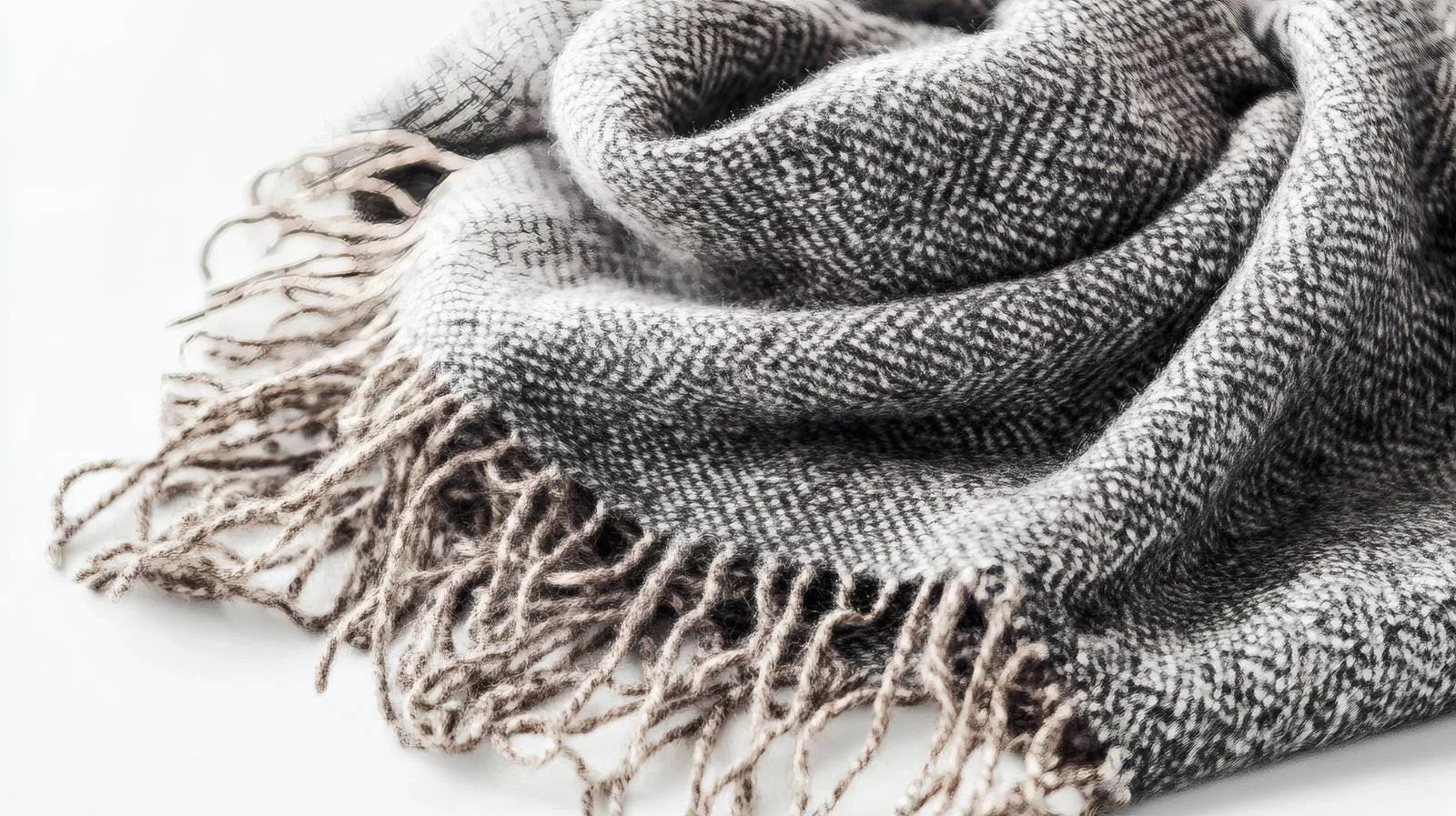 Soft Gray Scarf on White Background — free download from Dotvec