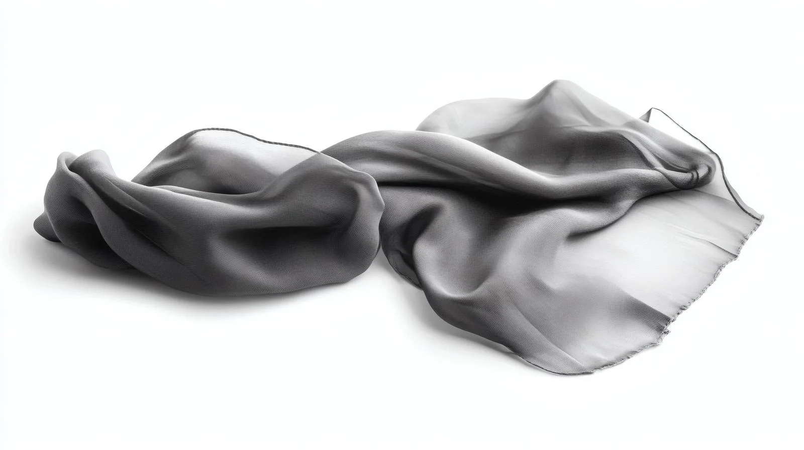 Soft Gray Scarf On White Background — free download from Dotvec