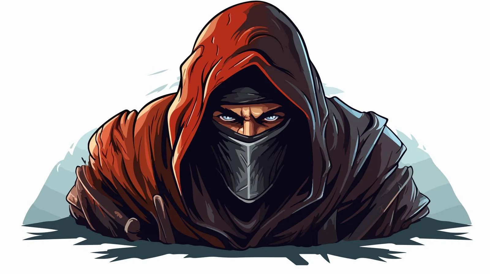 Stealthy Warrior Assassin in Hooded Armor — free download from Dotvec