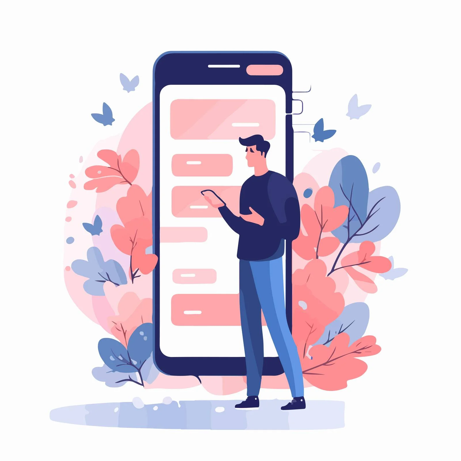 Engrossed in Social Media Network Stories — free download from Dotvec