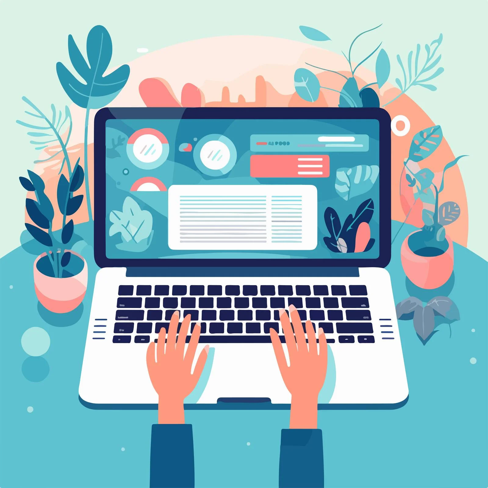 Multitasking with Laptop: Keyboard Interaction — free download from Dotvec