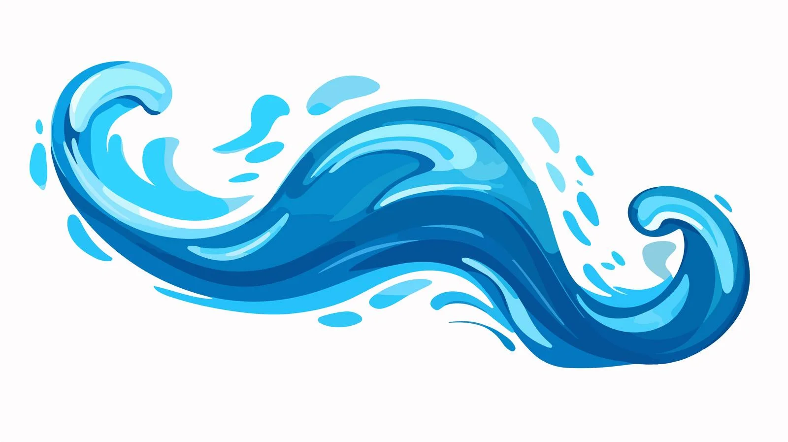 Water Splash Cartoon Icon Vector Illustration — free download from Dotvec